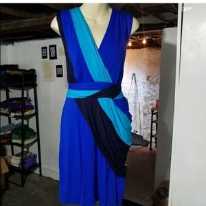 Vince Camuto Black & Blue Dress